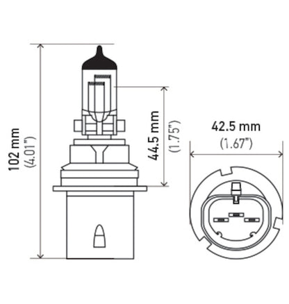 Hella Bulb Hb1 9004 12V 65/45W Xen Ylw H71070562