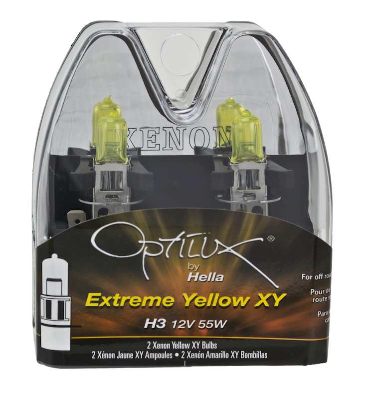 Hella Yellow Bulb, H3 12V/55W XY Extreme Optilux
