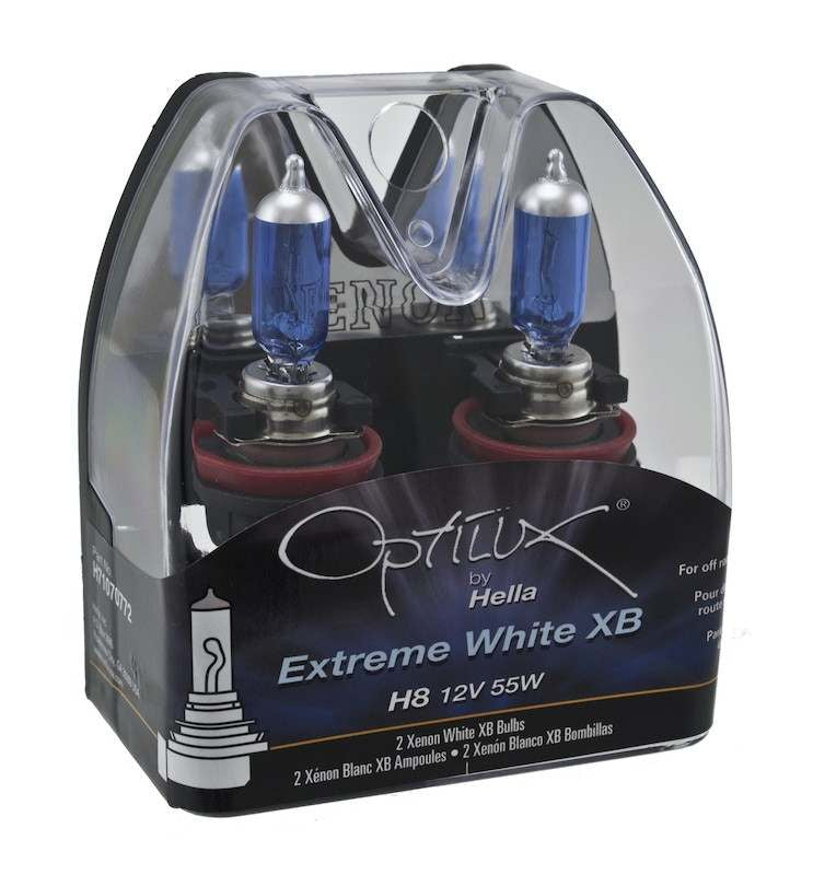 Hella Optilux H8 12V/55W XB Xenon White Bulb (Pair)