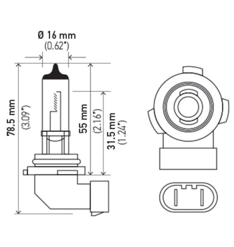 Hella Optilux Extreme White Bulb XB H10 12V 65W Xenon (Pair)