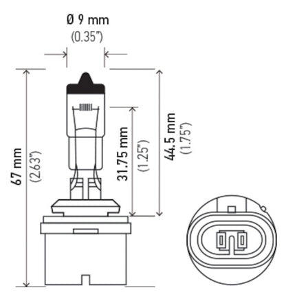 Hella Bulb 880 12V 32W Xen Wht Xb (2) H71071212