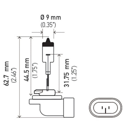 Hella Bulb 881 12V 32W XEN WHT XB (2) H71071222