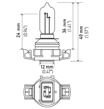 Hella H16/9009 12V 35W Xen Pure Yellow XY Bulb (Pair) H71071302