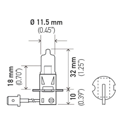 Hella H3 12V 55W Xen White XB Bulb (Pair) H71071312
