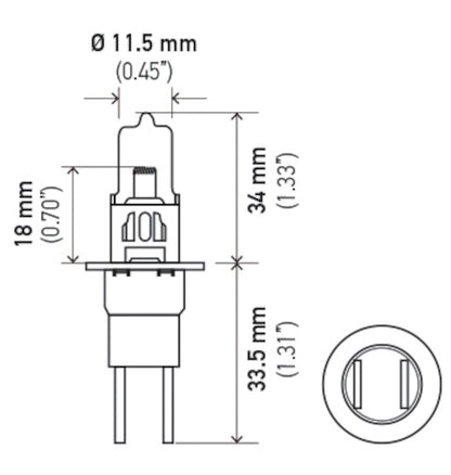 Hella Bulb H3C 12V 55W Xen Pure Ylw Xy (2) H71071342