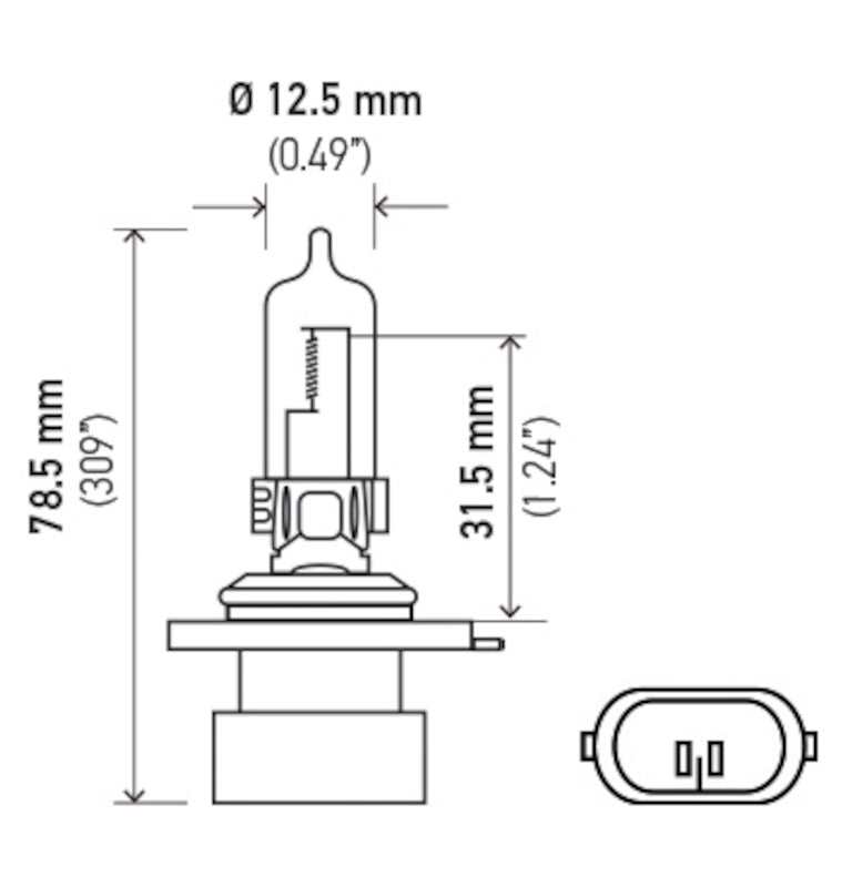 Hella 9005XS 12V 65W Xen White Bulb (Pair) H71071412