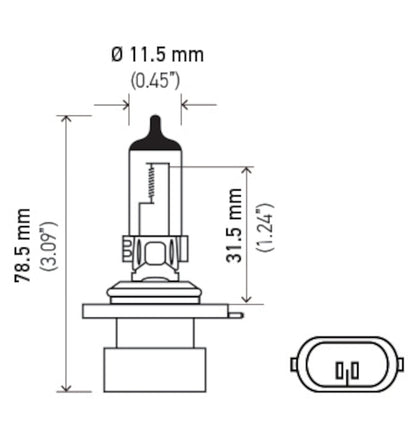 Hella Bulb 9006Xs 12V 80W Xen Wht Xb (2) H71071452