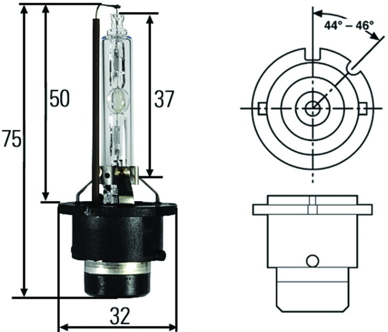 Hella D2S 35W High Intensity Discharge Capsule 0UC0P