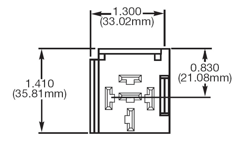 Hella Relay Socket Mini 5 Term Bkt 1 H84989011
