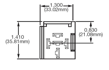 Hella Relay Socket Mini 5 Term Bkt 1 H84989011