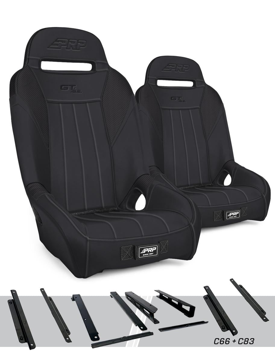 PRP Seats PRP GT/S.E. Suspension Seats Kit for Honda Talon (Pair) - Black
 A5701-PORXP-C66-201