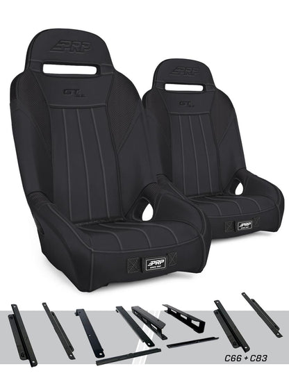 PRP Seats PRP GT/S.E. Suspension Seats Kit for Honda Talon (Pair) - Black
 A5701-PORXP-C66-201