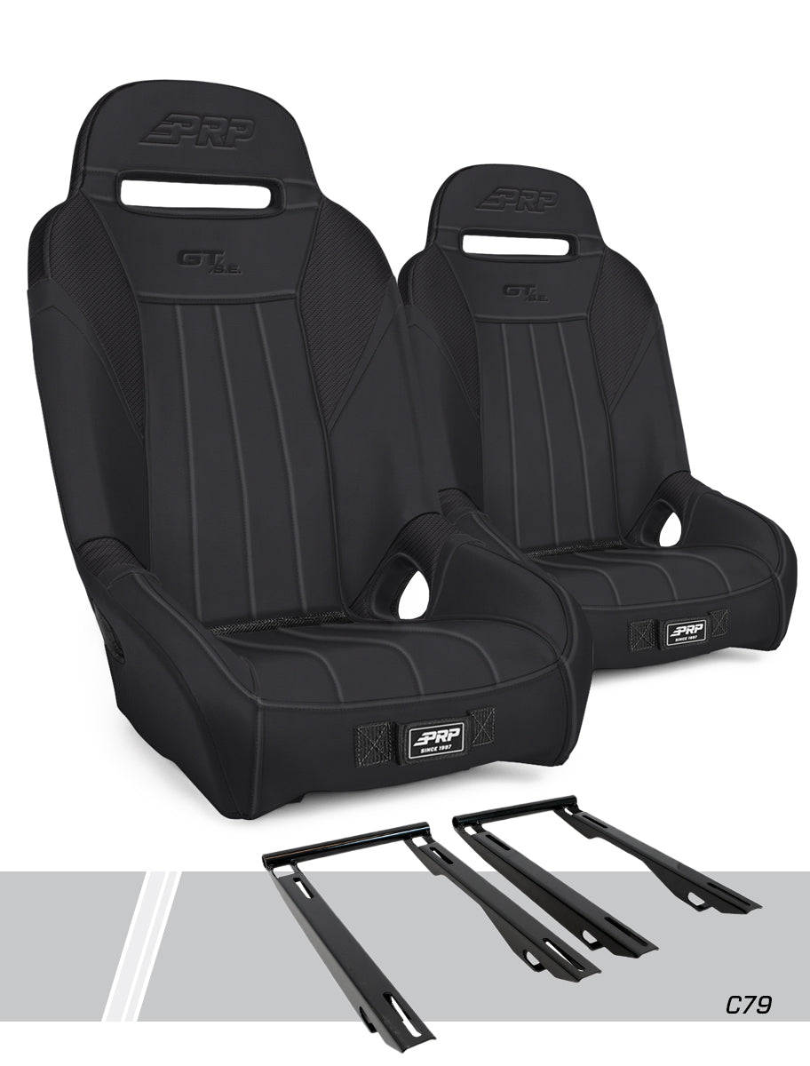 PRP Seats PRP Polaris RZR PRO XP GT/S.E. Suspension Seats Kit (Pair) - Black
 A5701-PORXP-C79-201