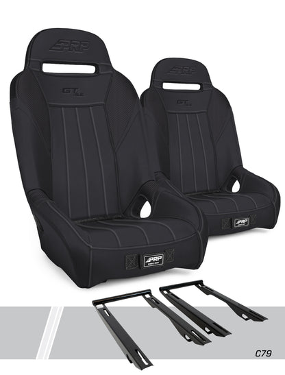 PRP Seats PRP Polaris RZR PRO XP GT/S.E. Suspension Seats Kit (Pair) - Black
 A5701-PORXP-C79-201