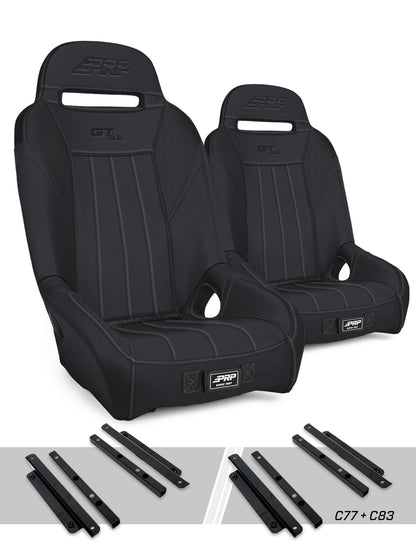 PRP Seats PRP Polaris General GT/S.E. Suspension Seats Kit (Pair) - Black
 A5701-PORXP-C83-201