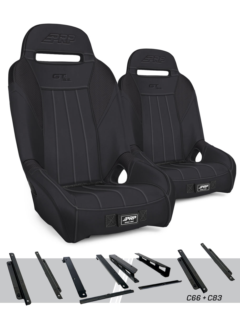 PRP Seats PRP Can-Am Maverick X3 GT/S.E. Suspension Seats Kit (Pair) - Black
 A5701-PORXP-C86-201