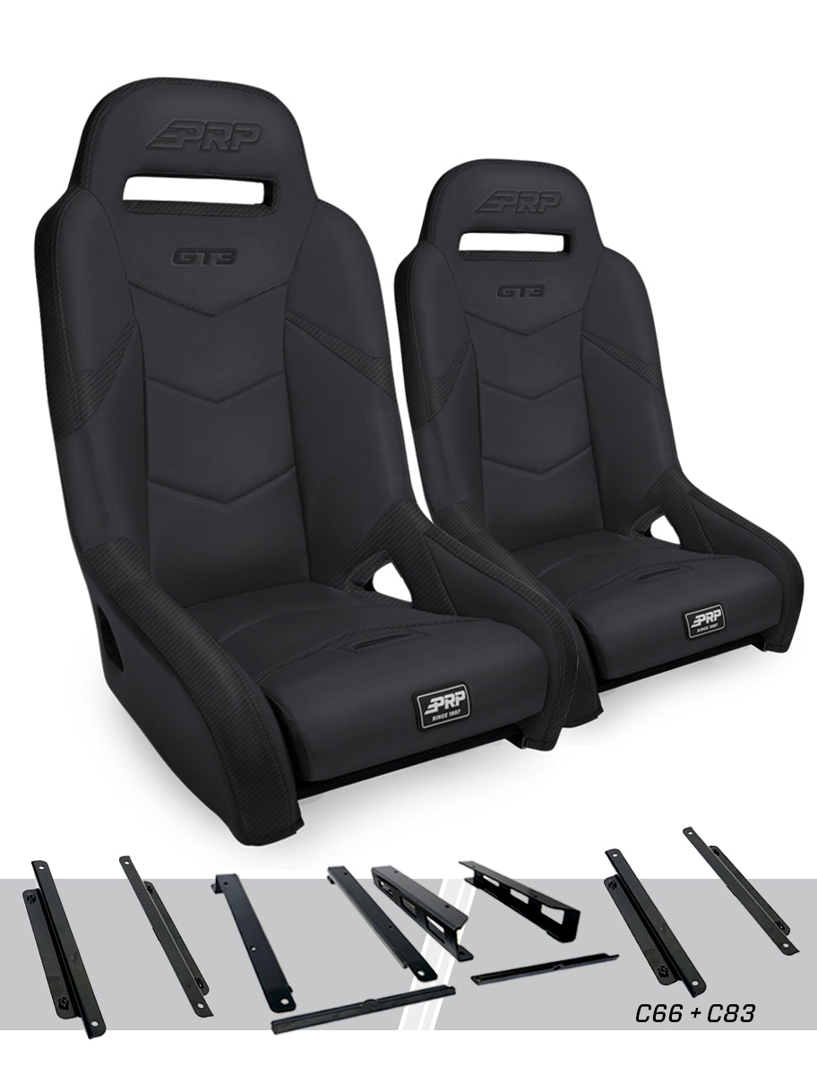 PRP Seats PRP Honda Talon GT3 Suspension Seats Kit (Pair) - Black
 A7301-PORXP-C66-201