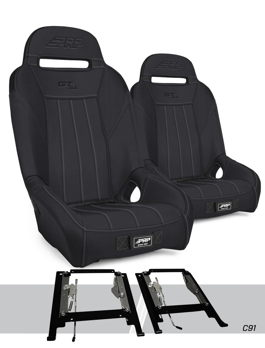 PRP Seats PRP GT3 Suspension Seats Kit for Can-Am Maverick X3 (Pair) - Black
 A7301-PORXP-C86-201