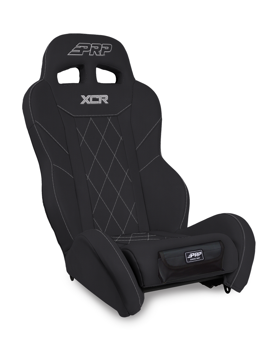 PRP Seats PRP XCR Suspension Seat - Black w Diamond Stitch/Front Pocket A8001-PORXP-201-SDFP