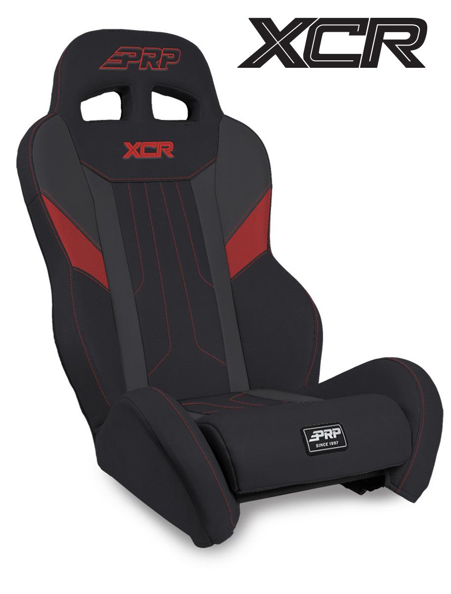 PRP Seats PRP Polaris RZR XCR Suspension Seat Black & Red A8001-PORXP-204