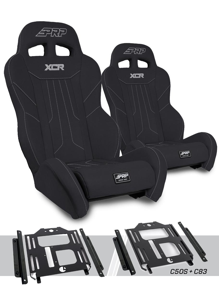 PRP Seats PRP Polaris RZR 570 XCR Suspension Seats Kit (Pair) - Black
 A8001-PORXP-C50S-201