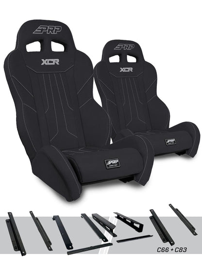PRP Seats PRP Honda Talon XCR Suspension Seats Kit (Pair) - Black
 A8001-PORXP-C66-201