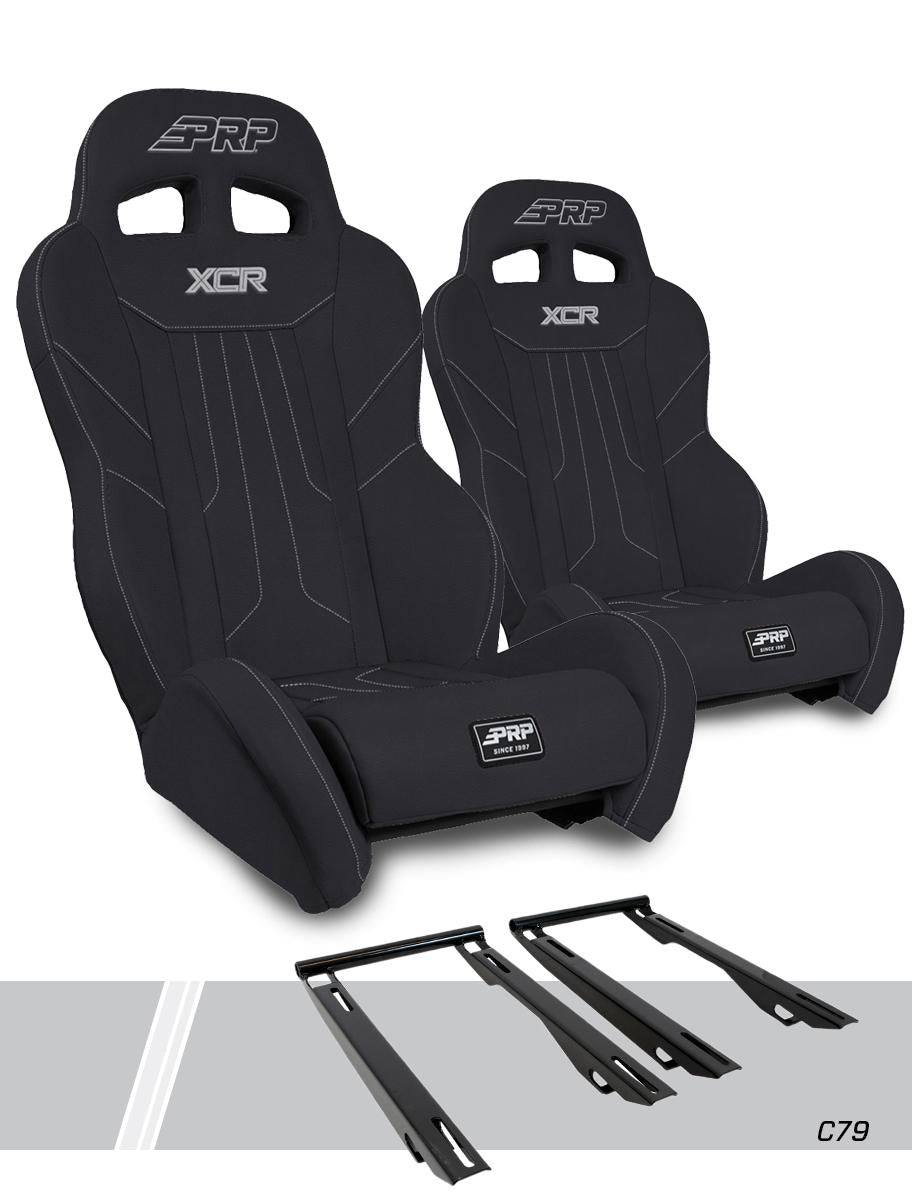 PRP Seats PRP Polaris RZR PRO XP XCR Suspension Seats Kit (Pair) - Black
 A8001-PORXP-C79-201