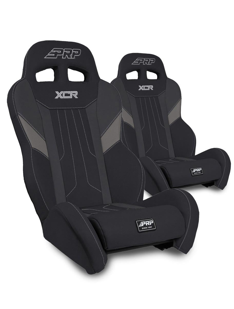 PRP Seats PRP XCR Suspension Seats Kit for Can-Am Maverick X3 (Pair) - Black & Gray
 A8001-PORXP-C86-203