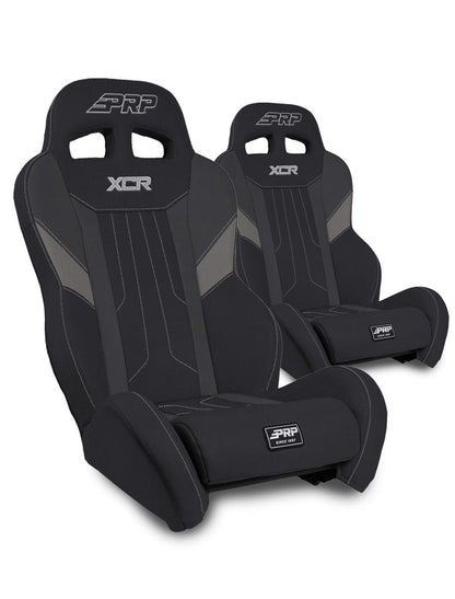 PRP Seats PRP XCR Suspension Seats Kit for Can-Am Maverick X3 (Pair) - Black & Gray
 A8001-PORXP-C86-203