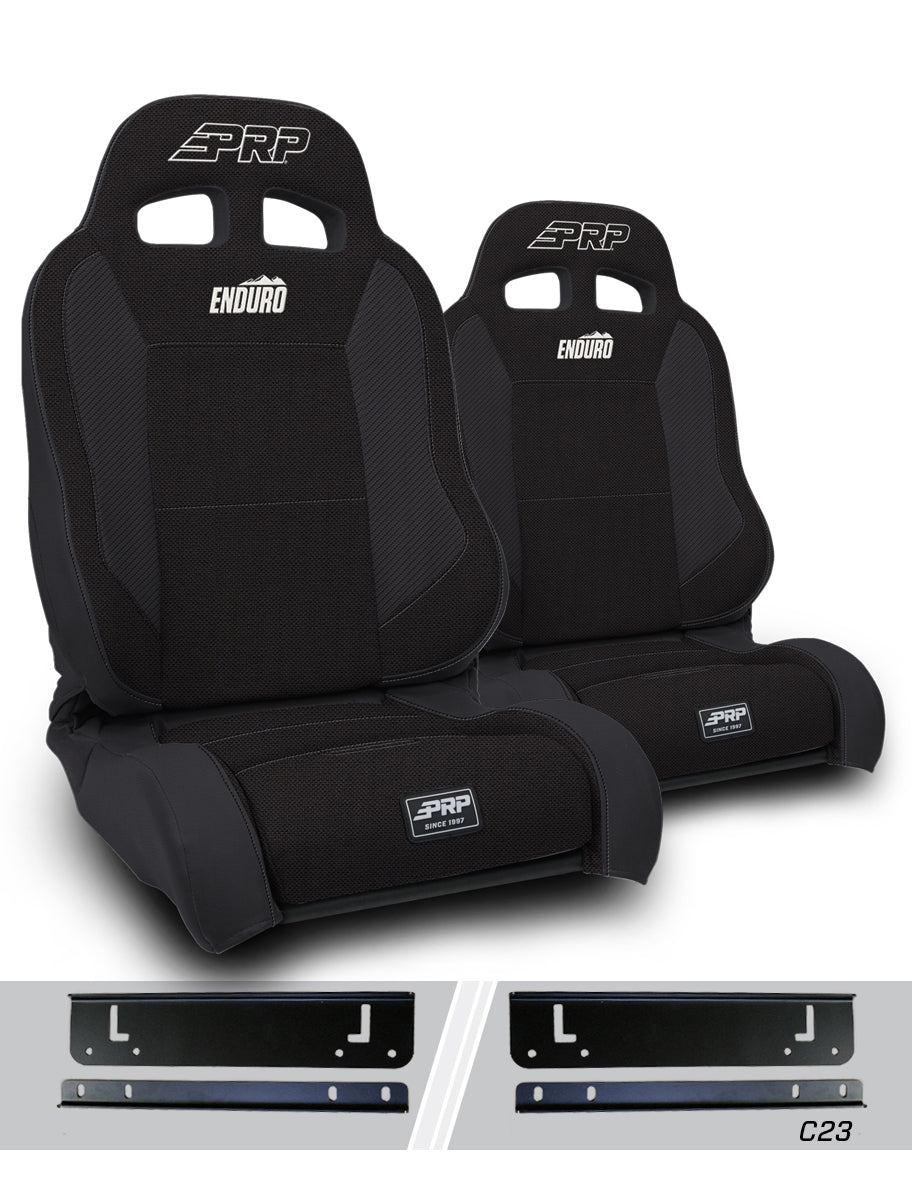 PRP Seats PRP 97-02 Jeep Wrangler TJ Enduro Elite Suspension Seat Trek Edition Kit A89010-C23-50