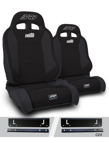 PRP Seats PRP 97-02 Jeep Wrangler TJ Enduro Elite Suspension Seat Trek Edition Kit A89010-C23-50