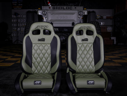 PRP Seats PRP 97-02 Jeep Wrangler TJ Enduro Elite Suspension Seat Trek Edition Kit A89010-C23-50