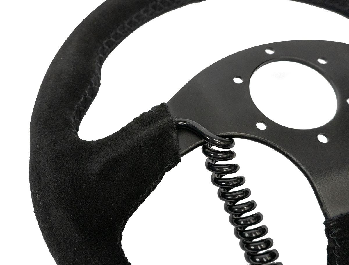 PRP Seats PRP Heated Comp-R Suede Steering Wheel - Black G250-H
