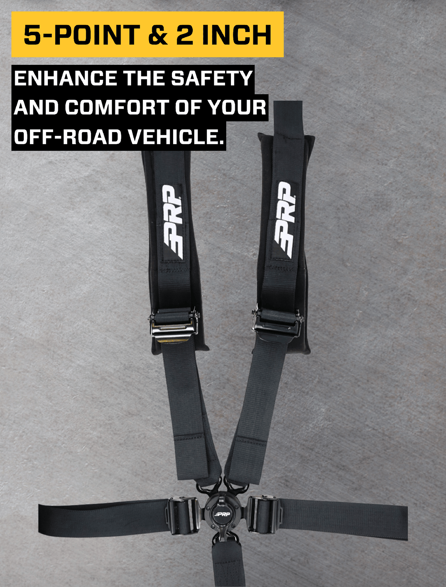 PRP Seats PRP 5.2 Harness(Cam-Lock, SFI Rated) - Black SB5.2CAM