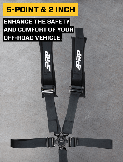 PRP Seats PRP 5.2 Harness(Cam-Lock, SFI Rated) - Black SB5.2CAM