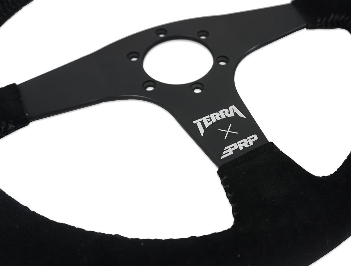 PRP Seats PRP Terra Crew Death Grip Flat Steering Wheel - Suede TERRAG245