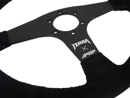 PRP Seats PRP Terra Crew Death Grip Flat Steering Wheel - Suede TERRAG245