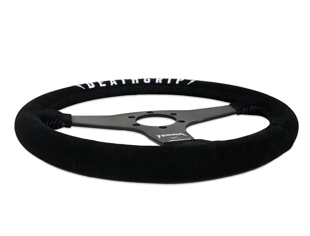 PRP Seats PRP Terra Crew Death Grip Flat Steering Wheel - Suede TERRAG245