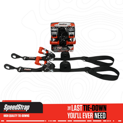SpeedStrap 1 1/2In UTV Through the Wheel Tie-Down - Black (Pair of 2) 15240-2