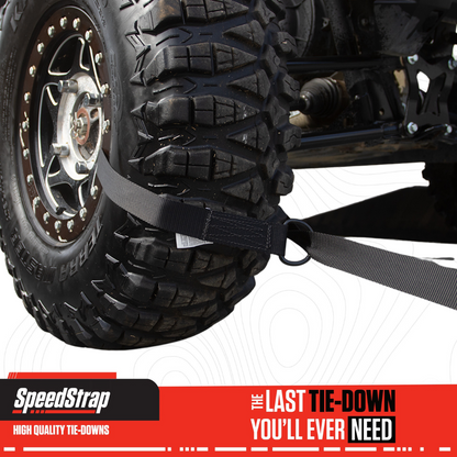 SpeedStrap 1 1/2In UTV Through the Wheel Tie-Down - Black (Pair of 2) 15240-2