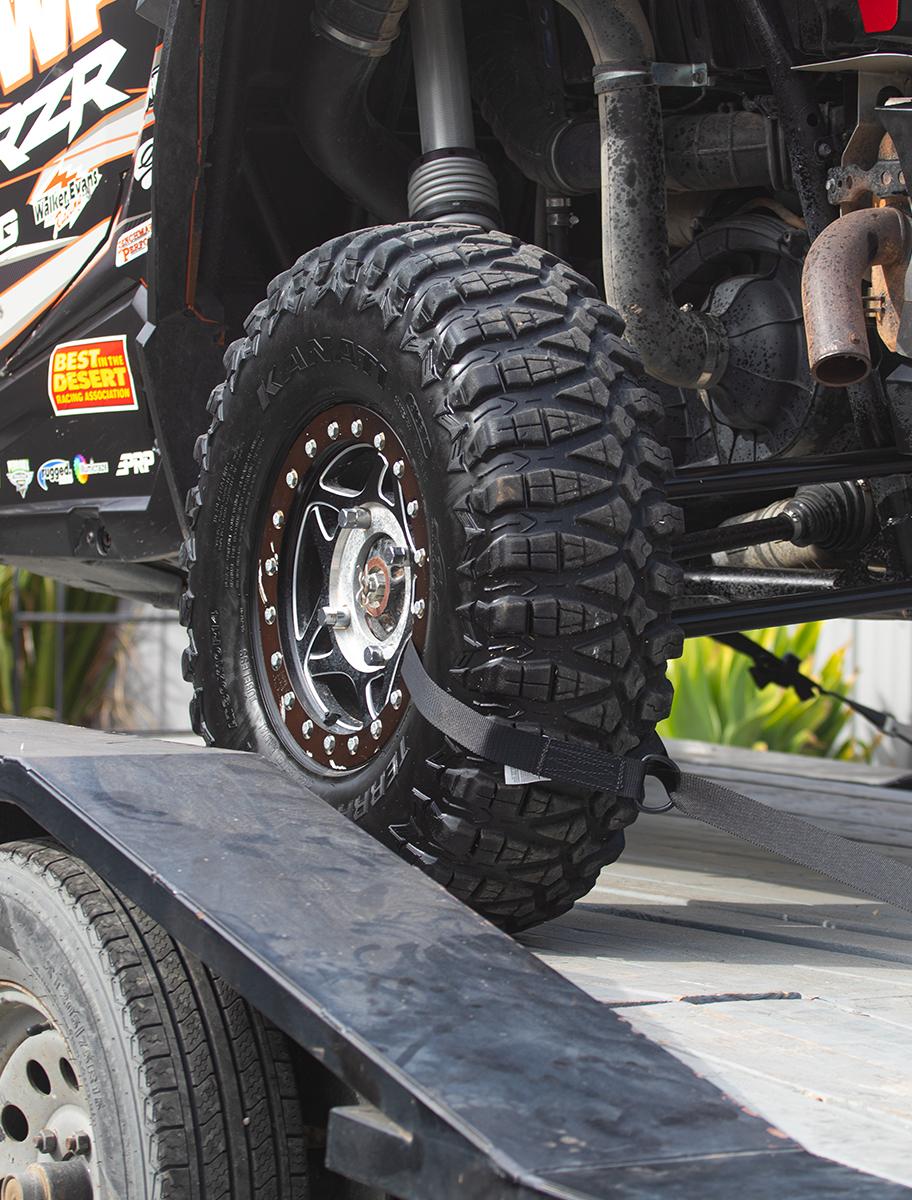 SpeedStrap 1 1/2In UTV Through the Wheel Tie-Down - Black (Pair of 2) 15240-2