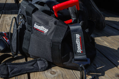 SpeedStrap 2In x 10Ft Ratchet Tie Down w/ Twisted Snap Hooks & Axle Strap Combo - Black 27011