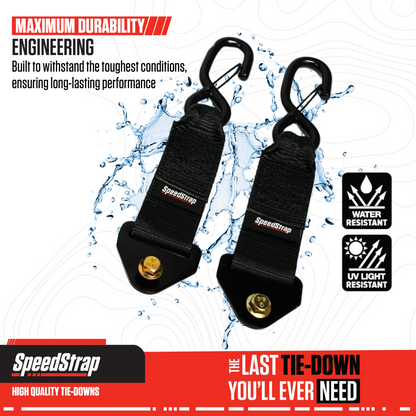 SpeedStrap 2in x 10in S-Hook Adapters for Retractable Tie-Down Straps (2 Pack) 28500-SH