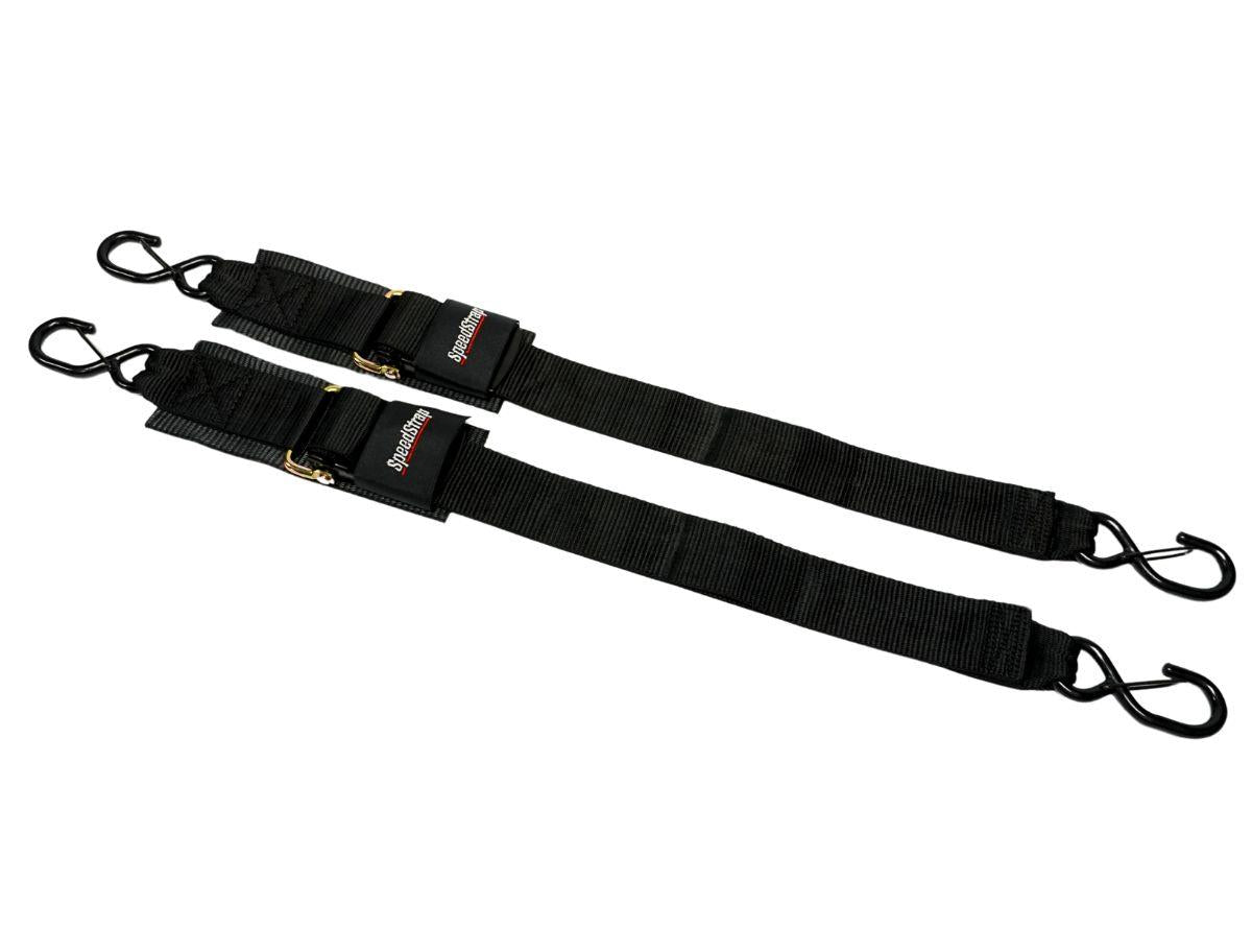 SpeedStrap 2in x 4ft Marine Transom Tie-Down Straps with Snap S-Hooks (2 Pack) 28600-DSH