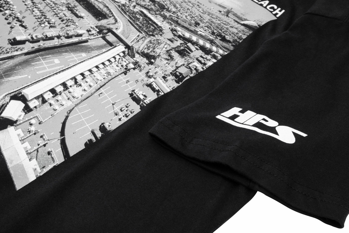 HPS Performance The Streets of Long Beach Aerial View T-Shirt, Black