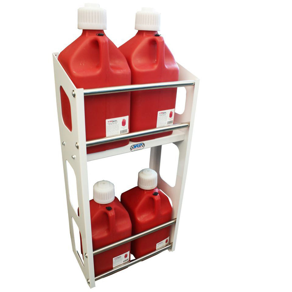 Hepfner Racing Products Jug Rack 6 Position White Storage/Organizers Shop/Trailer Organizers main image