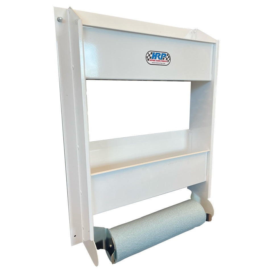 HEPFNER RACING PRODUCTS Towel Rack - Powder Coat - White Tools Storage/Organizers main image