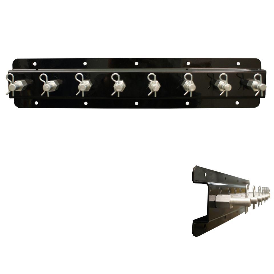 Hepfner Racing Products Shock Mount Single Stack 20in Long Black Storage/Organizers Shop/Trailer Organizers main image