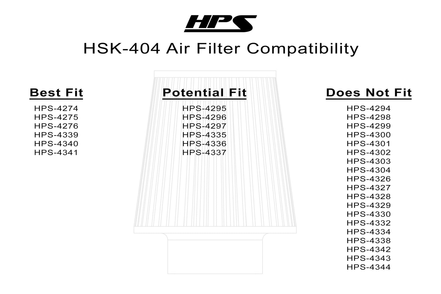 HPS Performance Aluminum Heat Shield for 2.5" 2.75" 3" 3.25" 3.5" Air Filter HSK-404