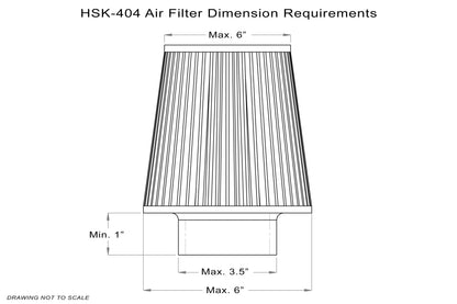 HPS Performance Aluminum Heat Shield for 2.5" 2.75" 3" 3.25" 3.5" Air Filter HSK-404